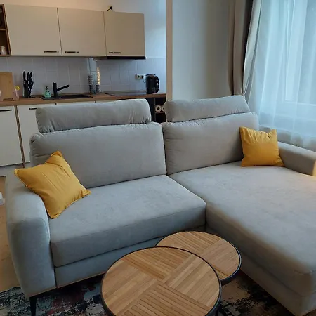 Lägenhet Modernes Apartment, 4 Pers, Kueche, Arbeitsplatz & Wlan, 3min Zur Tram *
